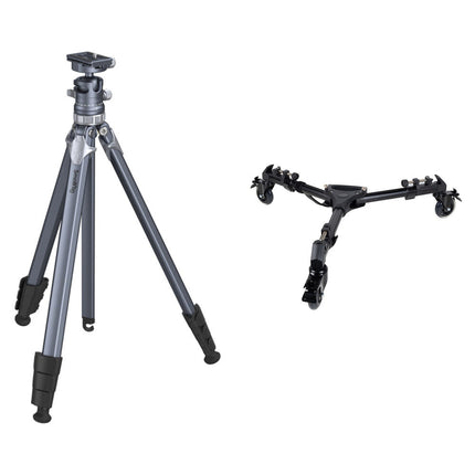 SmallRig AP-02 Trípode Ligero de Aluminio con Dolly y Cabezal Arca 17.6 lb