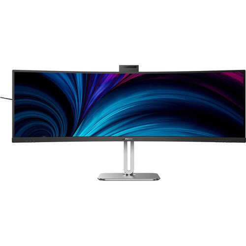 Philips 49B2U6900CH Monitor Curvo SuperAncho 48.8" 1440p HDR USB-C 100W 5MP Webcam Integrada