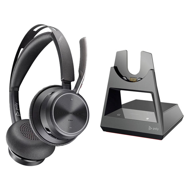 Poly Voyager Focus 2 UC Auriculares Bluetooth Estéreo 25 Horas Oficina Base