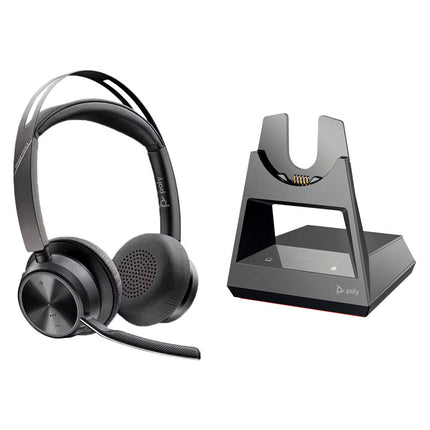 Poly Voyager Focus 2 UC Auriculares Bluetooth Estéreo 25 Horas Office Base