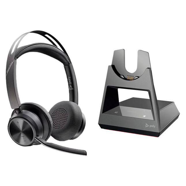 Poly Voyager Focus 2 UC Auriculares Bluetooth Estéreo 25 Horas Office Base