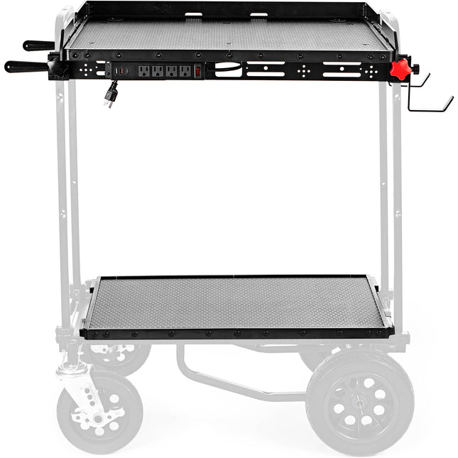Lava Cart MOTI superficie de trabajo 28 pulgadas con ganchos y toma corriente integrada