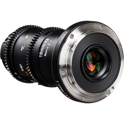 AstrHori 18mm f/8 Lente Macro Sonda Canon EF con LED Anillo y 2:1 Magnificación