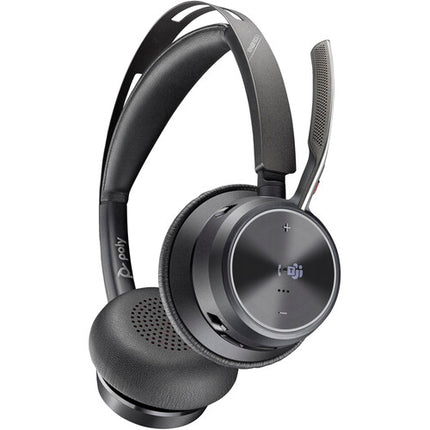 Poly Voyager Focus 2 UC Auriculares Bluetooth con Estuche y Base de Carga
