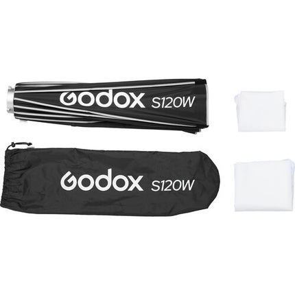 Godox Bowens Mount Softbox Paragüas 47.2" Interior Blanco Fácil Bloqueo