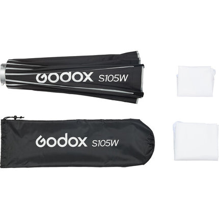 Godox Bowens Mount Softbox Fácil Bloqueo 41.3 Pulgadas Negro Blanco Interior Blanco Difusor