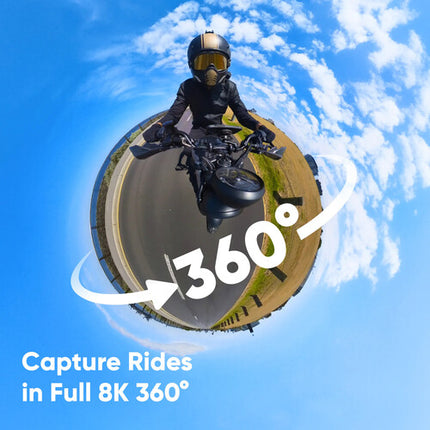 Insta360 X4 Cámara 360 8K para Moto con MicroSD 128GB Kit
