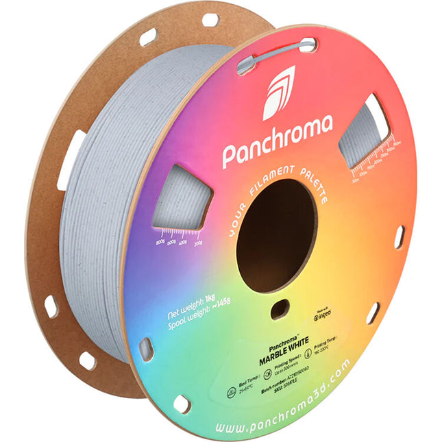 Polymaker Panchroma Filamento PLA 1.75mm 1kg Blanco Mármol Mate