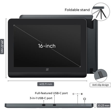 XPPen Artist Pro 16 Pen Display Gen 2 Pantalla 16" 2560x1600 16384 Niveles Presión