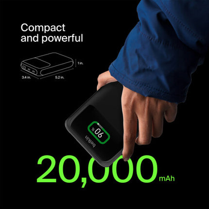 Belkin BoostCharge Pro Power Bank para Laptop 20000mAh 65W Negro