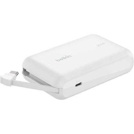 Belkin BoostCharge Power Bank 10K 10000mAh con cable USB-C integrado blanco