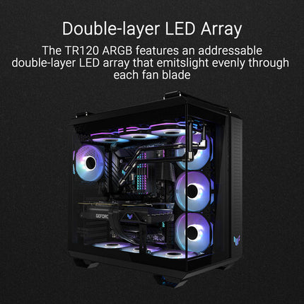 ASUS TUF Gaming TR120 Ventilador PWM 120mm 2000rpm Pack 3 unidades