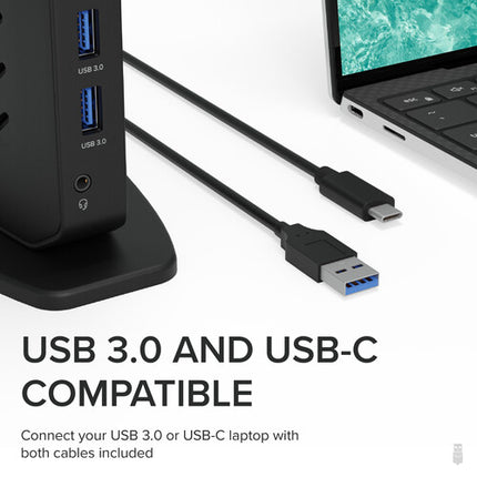 Plugable Universal Dual HDMI USB 3.1 Gen 1 Estación de Acoplamiento 1920x1200 60Hz