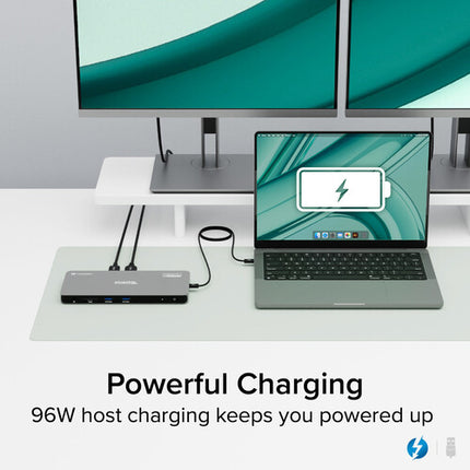 Plugable Thunderbolt 4 Quad Video Estación de Acoplamiento 96W Quad 4K 60Hz