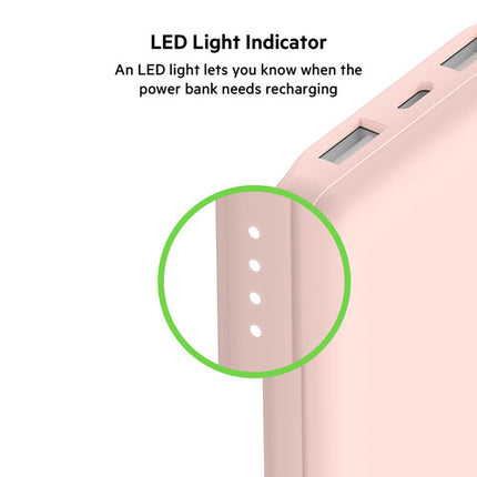Belkin BoostCharge Power Bank 10,000mAh 15W Carga Múltiple Rosa