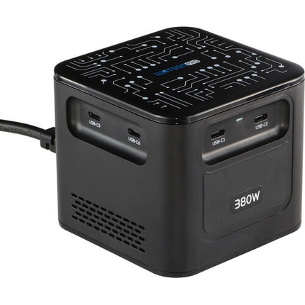 Watson Cargador USB de 8 Puertos 380W 6 USB-C 2 USB-A con Ventilador