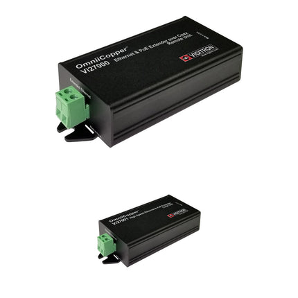 Vigitron OmniiCopper Kit Transceptor PoE Ethernet 1 Puerto 3000 pies 36W