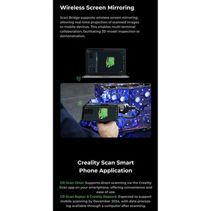 Creality Scan Bridge for Raptor Adaptador WiFi AX6000 Carga Rápida