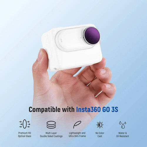 Neewer Kit de Filtros para Insta360 Go 3S ND8 ND16 ND32 y Polarizador Circular 4 piezas