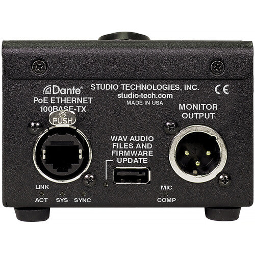 Studio Technologies Model 352A Talk Station con Dante Audio 2 Canales PoE