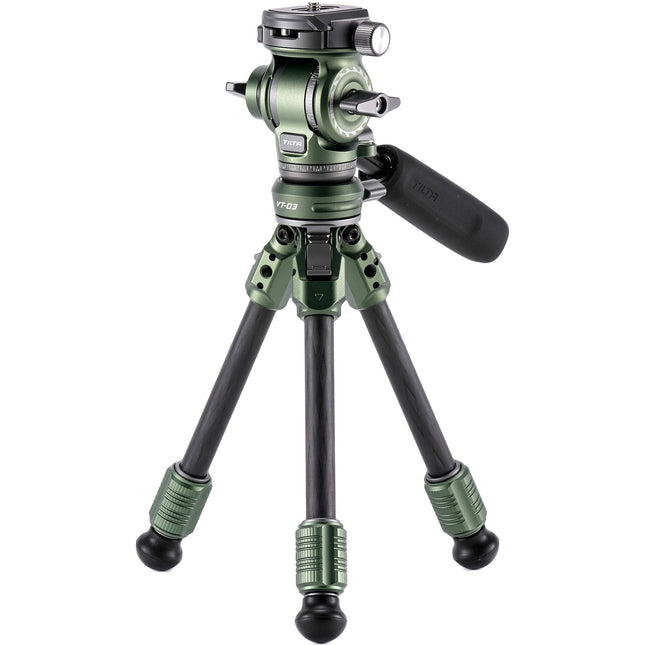Tilta VT03 Cabezal de Vídeo Fluido con Trípode Fibra de Carbono 6.6 lb 13.7" Verde Bosque
