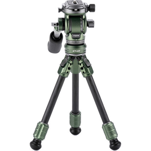 Tilta VT03 Cabezal de Vídeo Fluido con Trípode Fibra de Carbono 6.6 lb 13.7" Verde Bosque
