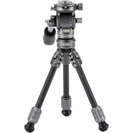 Tilta VT03 Cabezal de Vídeo con Patas de Trípode de Fibra de Carbono 6.6 lb 13.7 pulgadas