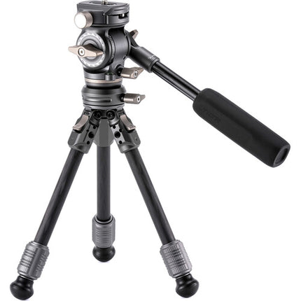 Tilta VT03 Cabezal de Vídeo con Patas de Trípode de Fibra de Carbono 6.6 lb 13.7 pulgadas