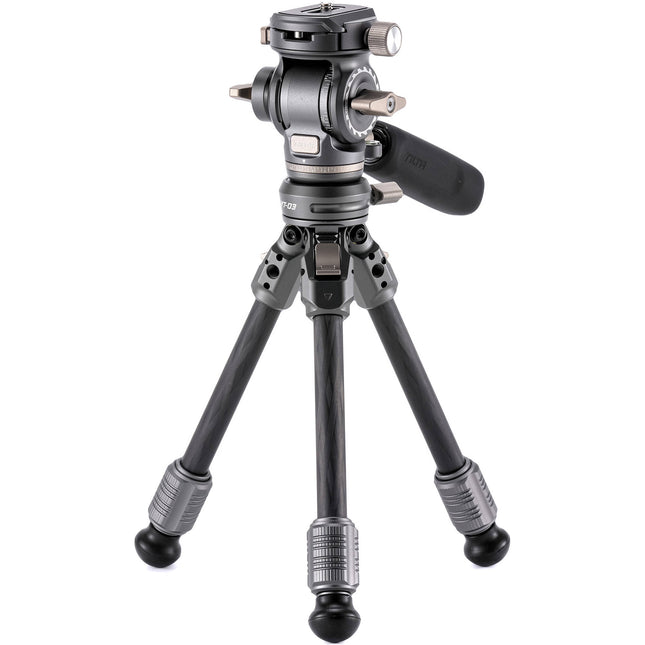 Tilta VT03 Cabezal de Vídeo con Patas de Trípode de Fibra de Carbono 6.6 lb 13.7 pulgadas
