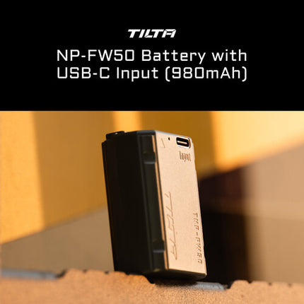 Tilta Batería NP-FW50 USB-C 980mAh para cámaras Sony a5 a7 ZV Series