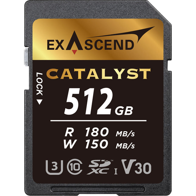 Exascend 512GB Catalyst Tarjeta de Memoria SDXC UHS-I 180MB/s 150MB/s