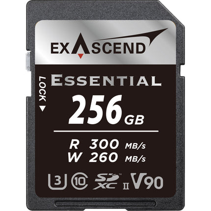Exascend 256GB Essential Tarjeta de Memoria SDXC UHS-II 300MB/s 260MB/s