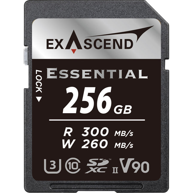 Exascend 256GB Essential Tarjeta de Memoria SDXC UHS-II 300MB/s 260MB/s
