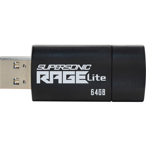 Patriot 64GB Supersonic Rage Lite Memoria USB 3.2 Gen 1 180MB/s Retráctil