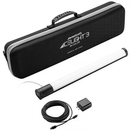 Westcott Ice Light 3 Luz LED Tubular Bicolor 1.5' 600 Lux Ajustable 2700-6500K Kit AC