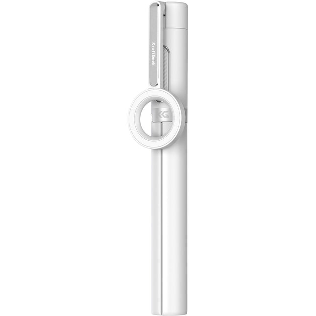 KraftGeek MagStand trípode para teléfono con altura 17.5 a 64.2 pulgadas blanco
