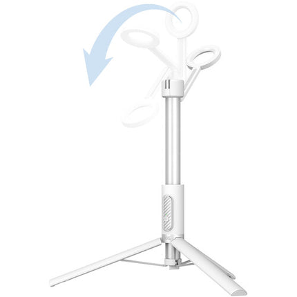 KraftGeek MagStand trípode para teléfono con altura 17.5 a 64.2 pulgadas blanco