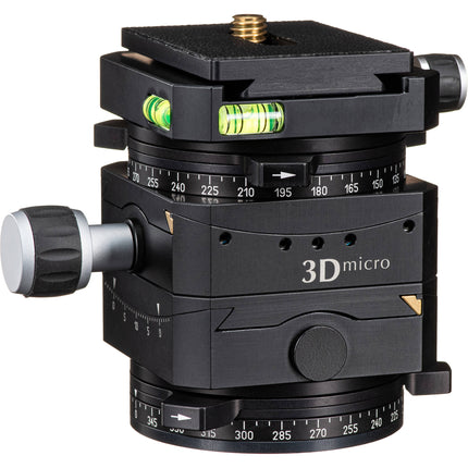 Linhof 3D Micro Cabezal Nivelador con Guía de Cola de Milano