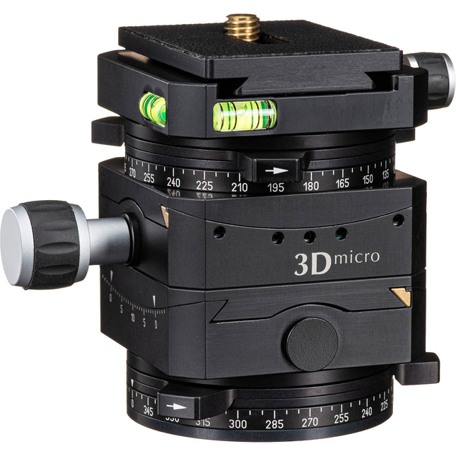Linhof 3D Micro Cabezal Nivelador con Guía de Cola de Milano