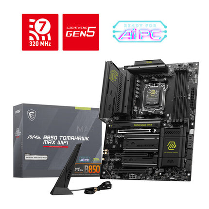 MSI MAG B850 TOMAHAWK MAX WIFI AM5 Placa Base ATX DDR5 Wi-Fi 7 SATA