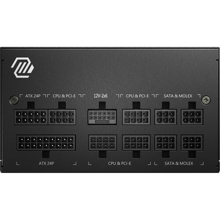 MSI MAG A850GL PCIE5 II Fuente de Poder Modular 850W 80 PLUS Gold 120mm Ventilador