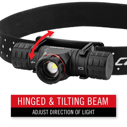 COAST XPH30R Linterna Frontal Recargable 1000 Lúmenes Banda Reflectante USB