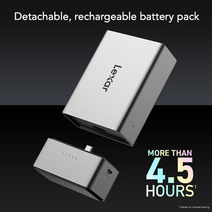 Lexar Professional Workflow Go Batería 5000mAh USB-C 4.5 Horas