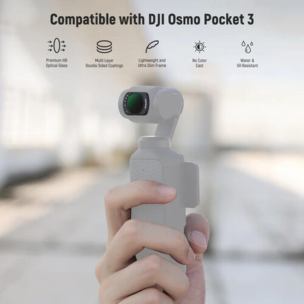 Neewer Kit de Filtros para Lente DJI Osmo Pocket 3 ND2-32 CPL 3 Pack