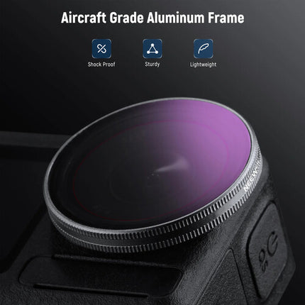 Neewer Kit de Filtros para Lentes DJI Action 3 4 y 5 ND8 ND16 ND32 y Polarizador Circular 4 Pzas