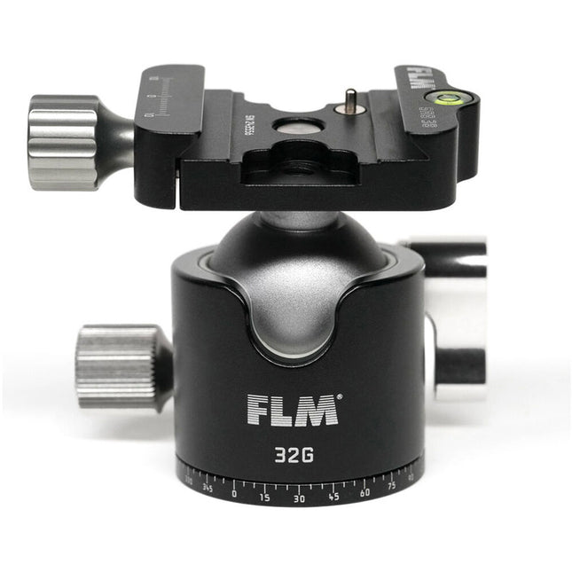 FLM 32G Cabezal esférico con capacidad de 26.5 lb y abrazadera SRB-38 QR