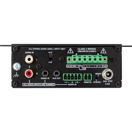 Crestron AMP-X75 X-Series amplificador 2 canales 75W baja distorsión montaje incluido