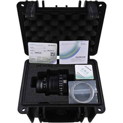 Venus Optics Laowa 10mm T2.9 Zero-D Óptica Cine Full Frame con Estuche Rígido