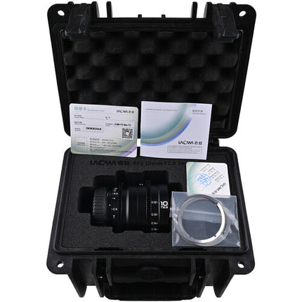 Venus Optics Laowa 10mm T2.9 Zero-D VV Objetivo Cine Canon RF 130° FOV 4.7" Distancia Mínima