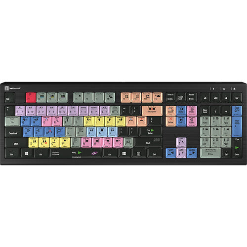 Logickeyboard ASTRA 2 Teclado Retroiluminado para Grass Valley Edius X 108 Teclas USB